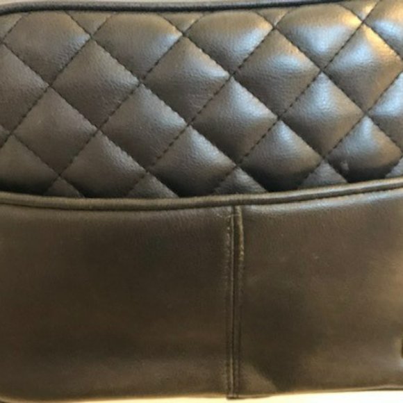 Lesley Fay Brown Leather Quilted Shoulder Ba - Picture 3 of 7